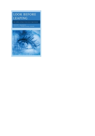 Cover image: Look Before Leaping 1st edition 9781475825558