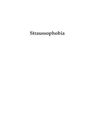 Imagen de portada: Straussophobia 1st edition 9780739119525