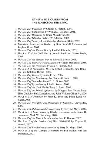 Cover image: The A to Z of Zionism 1st edition 9780810868892