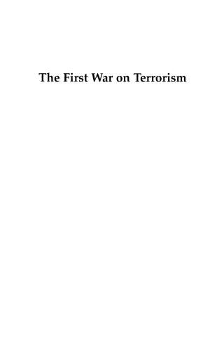 Cover image: The First War on Terrorism 1st edition 9780742531284