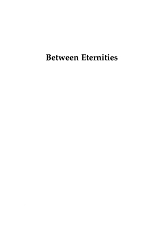 Cover image: Between Eternities 1st edition 9780739120774