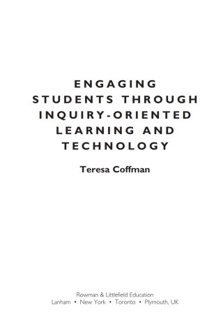 Immagine di copertina: Engaging Students through Inquiry-Oriented Learning and Technology 1st edition 9781607090700