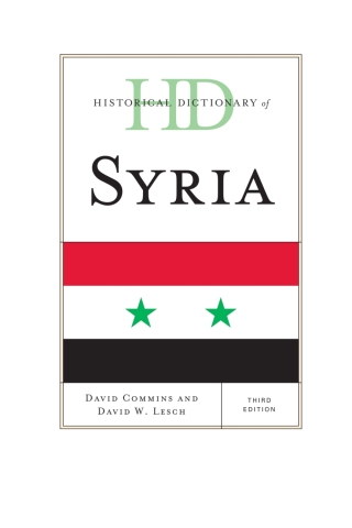 Imagen de portada: Historical Dictionary of Syria 3rd edition 9780810878204