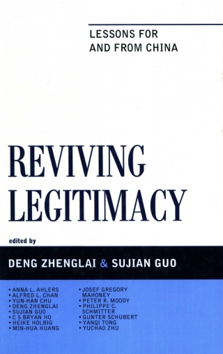 Cover image: Reviving Legitimacy 1st edition 9780739165225
