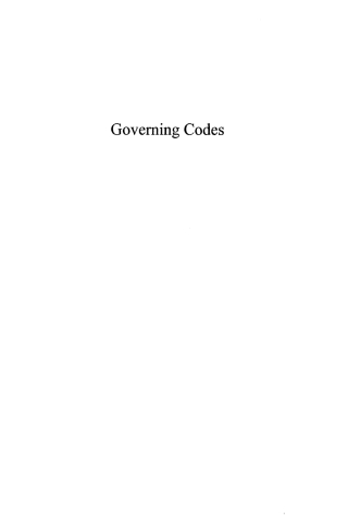 Cover image: Governing Codes 1st edition 9780739111994