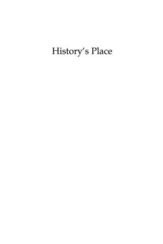Imagen de portada: History's Place 1st edition 9780739115817