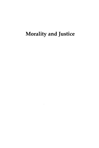 Immagine di copertina: Morality and Justice 1st edition 9780739122990