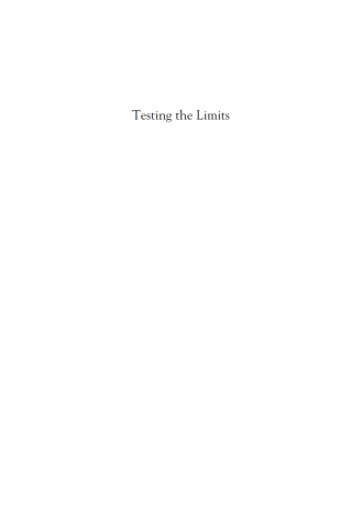Imagen de portada: Testing the Limits 1st edition 9781442200401