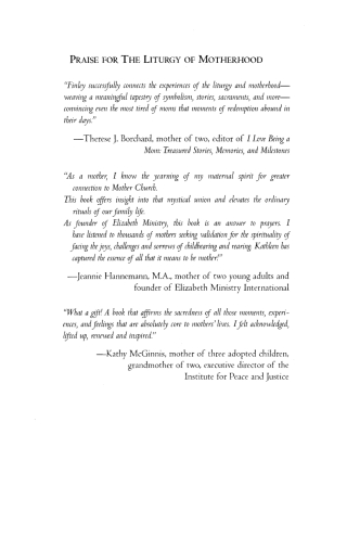 Cover image: The Liturgy of Motherhood 1st edition 9781580511452