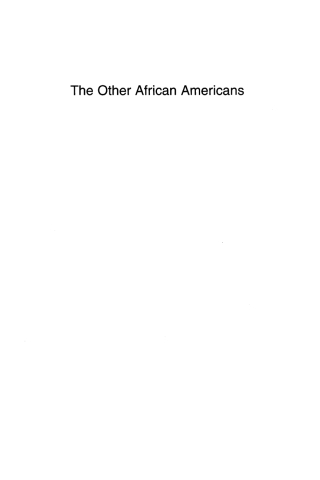 Cover image: The Other African Americans 1st edition 9780742540880