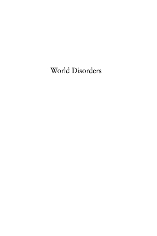 Imagen de portada: World Disorders 1st edition 9780847685752