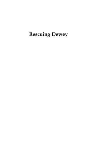Imagen de portada: Rescuing Dewey 1st edition 9780739125151