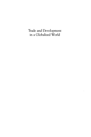 Imagen de portada: Trade and Development in a Globalized World 1st edition 9780739116562