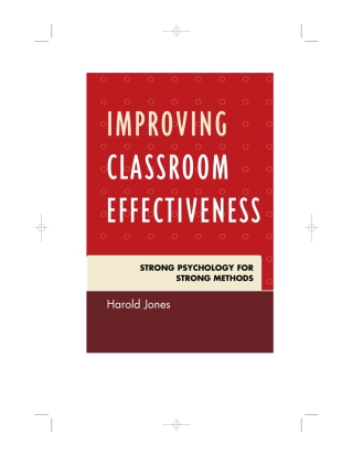 Imagen de portada: Improving Classroom Effectiveness 1st edition 9781607096016