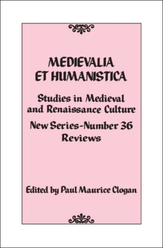 Cover image: Medievalia et Humanistica, No. 36 1st edition 9781442208124