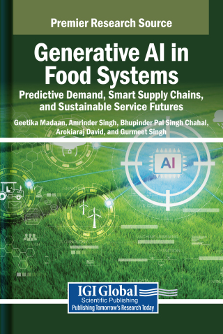 Cover image: Generative AI in Food Systems: Predictive Demand, Smart Supply Chains, and Sustainable Service Futures 9798337351827