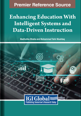 Imagen de portada: Enhancing Education With Intelligent Systems and Data-Driven Instruction 9798369321690