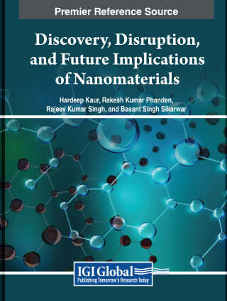 Imagen de portada: Discovery, Disruption, and Future Implications of Nanomaterials 9798369343975