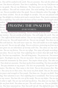 Cover image: Praying the Psalter (FOR WOMEN) 9798385014804