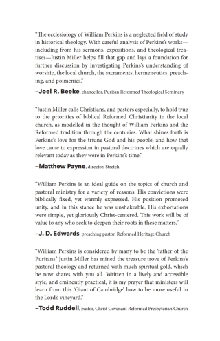 Cover image: William Perkins on Pastoral Theology 9798385200085