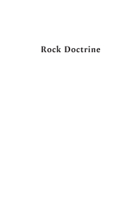 Cover image: Rock Doctrine 9798385204342