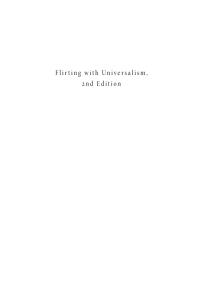 صورة الغلاف: Flirting with Universalism, 2nd Edition 9798385207916