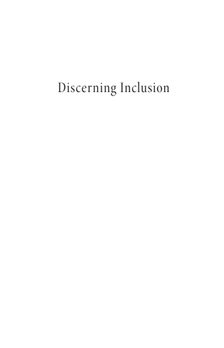 Cover image: Discerning Inclusion 9798385213931