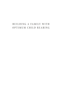 Cover image: Building a Family with Optimum Child Rearing 9798385220687