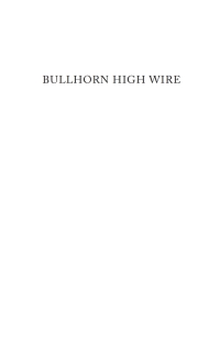 Titelbild: Bullhorn High Wire 9798385223244