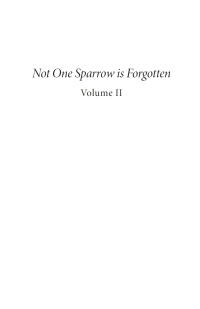 Titelbild: Not One Sparrow is Forgotten, Volume II 9798385226634