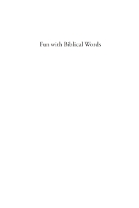 Cover image: Fun with Biblical Words 9798385226900