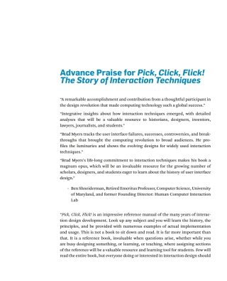 Imagen de portada: Pick, Click, Flick! 1st edition 9798400709470