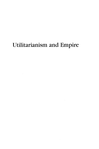 Imagen de portada: Utilitarianism and Empire 1st edition 9780739110874