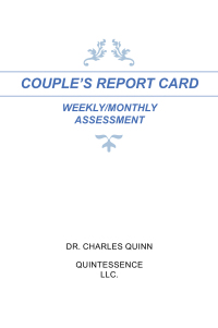 Omslagafbeelding: COUPLE’S REPORT CARD WEEKLY/MONTHLY ASSESSMENT 9798823029216