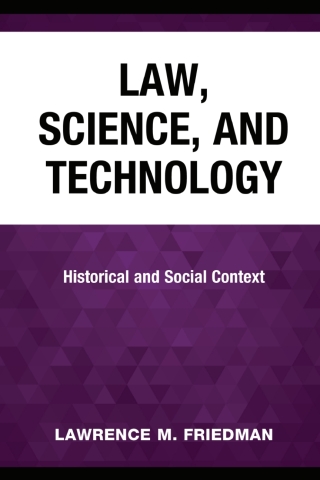 Imagen de portada: Law, Science, and Technology 1st edition 9781538178829