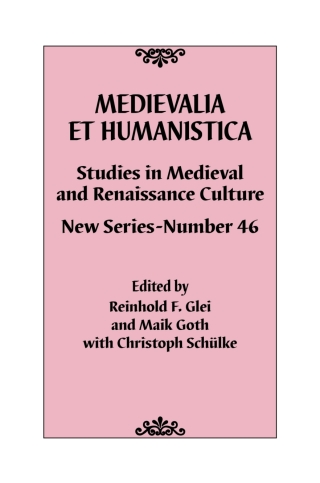 Cover image: Medievalia et Humanistica, No. 46 1st edition 9781538152171