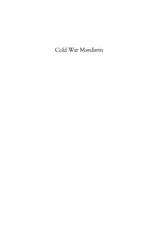 Imagen de portada: Cold War Mandarin 1st edition 9780742544475