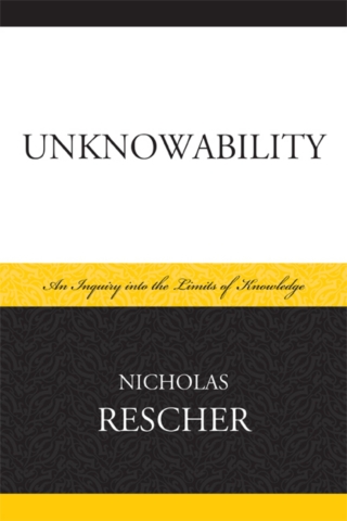Cover image: Unknowability 1st edition 9780739136164