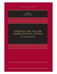 Cover image: Criminal Law and the American Penal System 2.0 1st edition 9798886145496