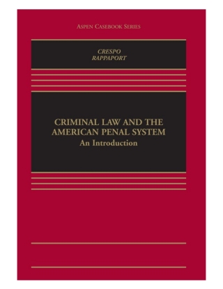 Cover image: Criminal Law and the American Penal System 2.0 1st edition 9798886145496