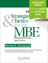 Cover image: Strategies & Tactics for the MBE 8th edition 9781543839395
