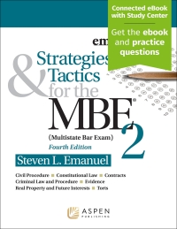 صورة الغلاف: Strategies & Tactics for the MBE® 2 4th edition 9781543839371