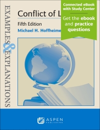Imagen de portada: Examples & Explanations for Conflict of Laws 5th edition 9781543857948