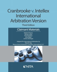 صورة الغلاف: Cranbrooke v. Intellex, International Arbitration Version 9781601567079