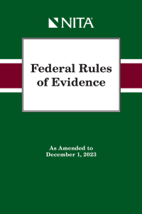 Cover image: Federal Rules of Evidence 1st edition 9798886690279