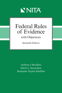 Cover image: Federal Rules of Evidence with Objections 16th edition 9798886690293
