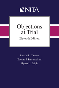 Imagen de portada: Objections at Trial 11th edition 9798886690330
