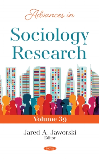 Cover image: Advances in Sociology Research. Volume 39 9798886971965