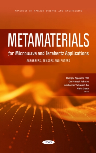 Imagen de portada: Metamaterials for Microwave and Terahertz Applications: Absorbers, Sensors and Filters 9798886973303