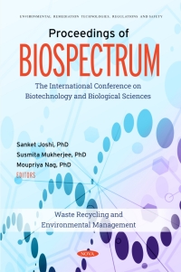 Cover image: Proceedings of BIOSPECTRUM: The International Conference on Biotechnology and Biological Sciences: Waste Recycling and Environmental Management 9798886976694